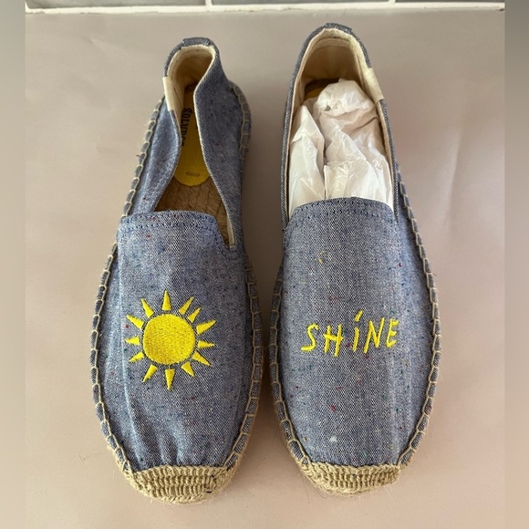 Soludos x Mary Matson Sunshine Embroidered Espadrilles 8.5 - Picture 1 of 10